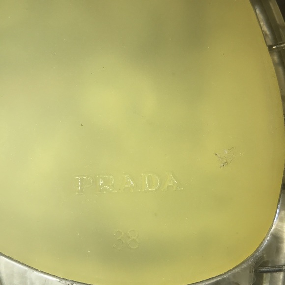 Authentic Prada Vinyl Sandals, Shoes - Picture 9 of 12